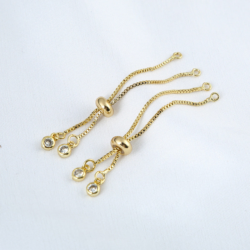 18K Color Preserving Real Gold Silicone Copper Zipper