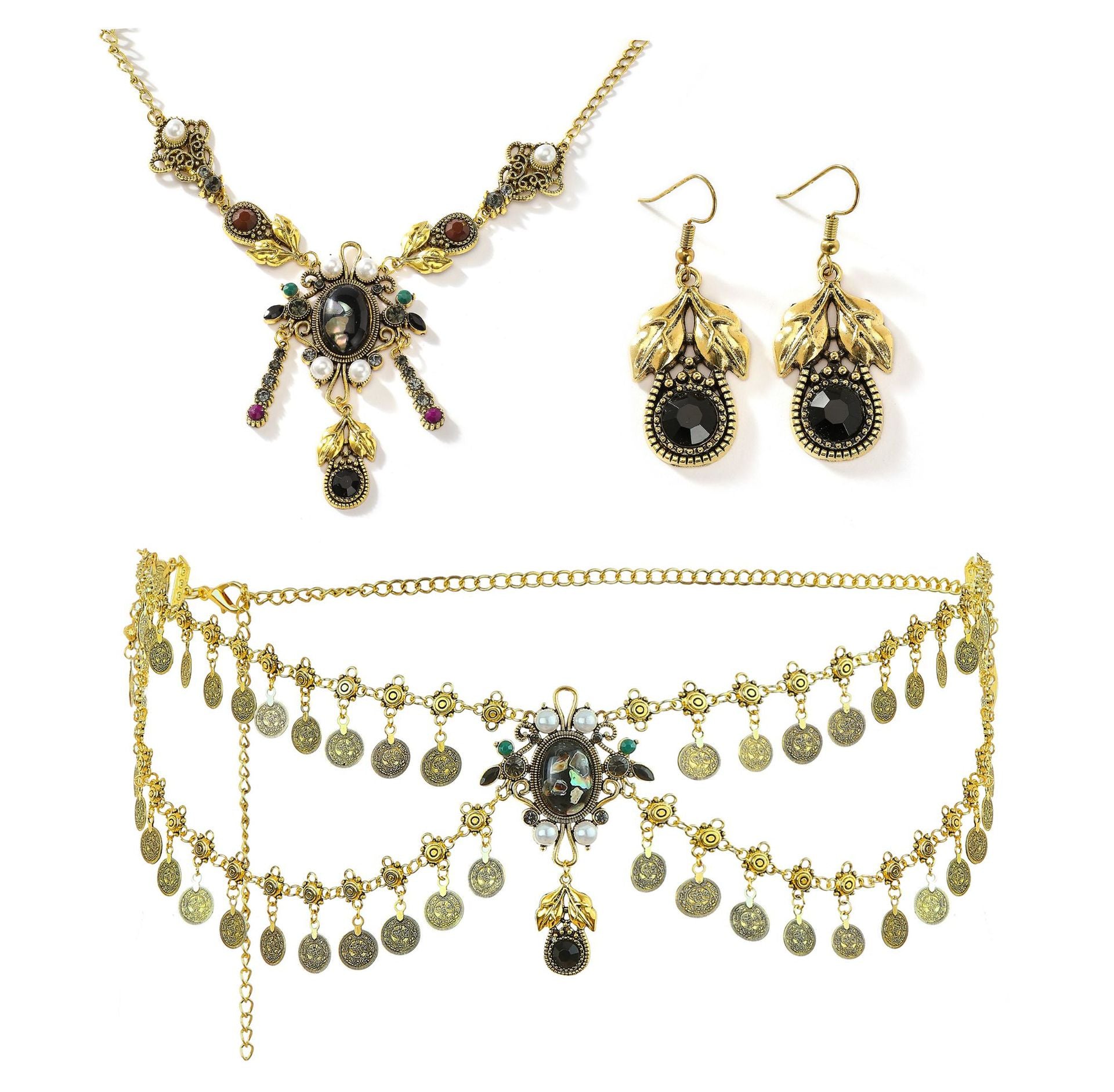 Alloy Vintage Tassel Coins Belly Dance Waist Chain