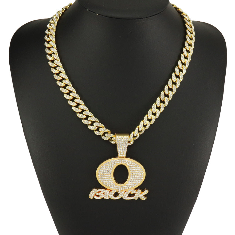 Personality Hip Hop Men'S Jewelry Oblock English Letter