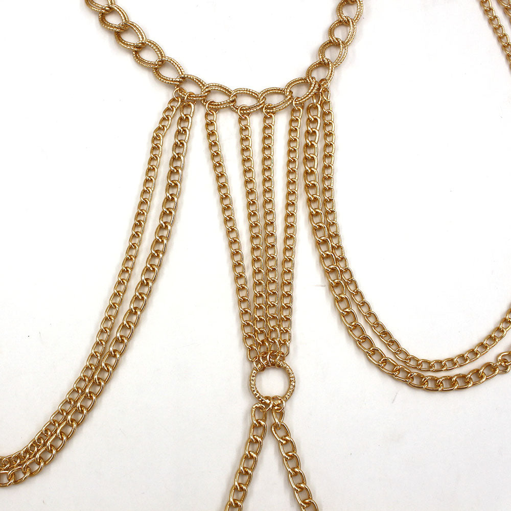 Body Chain Exaggerated Ladies Personality Punk Style Cross