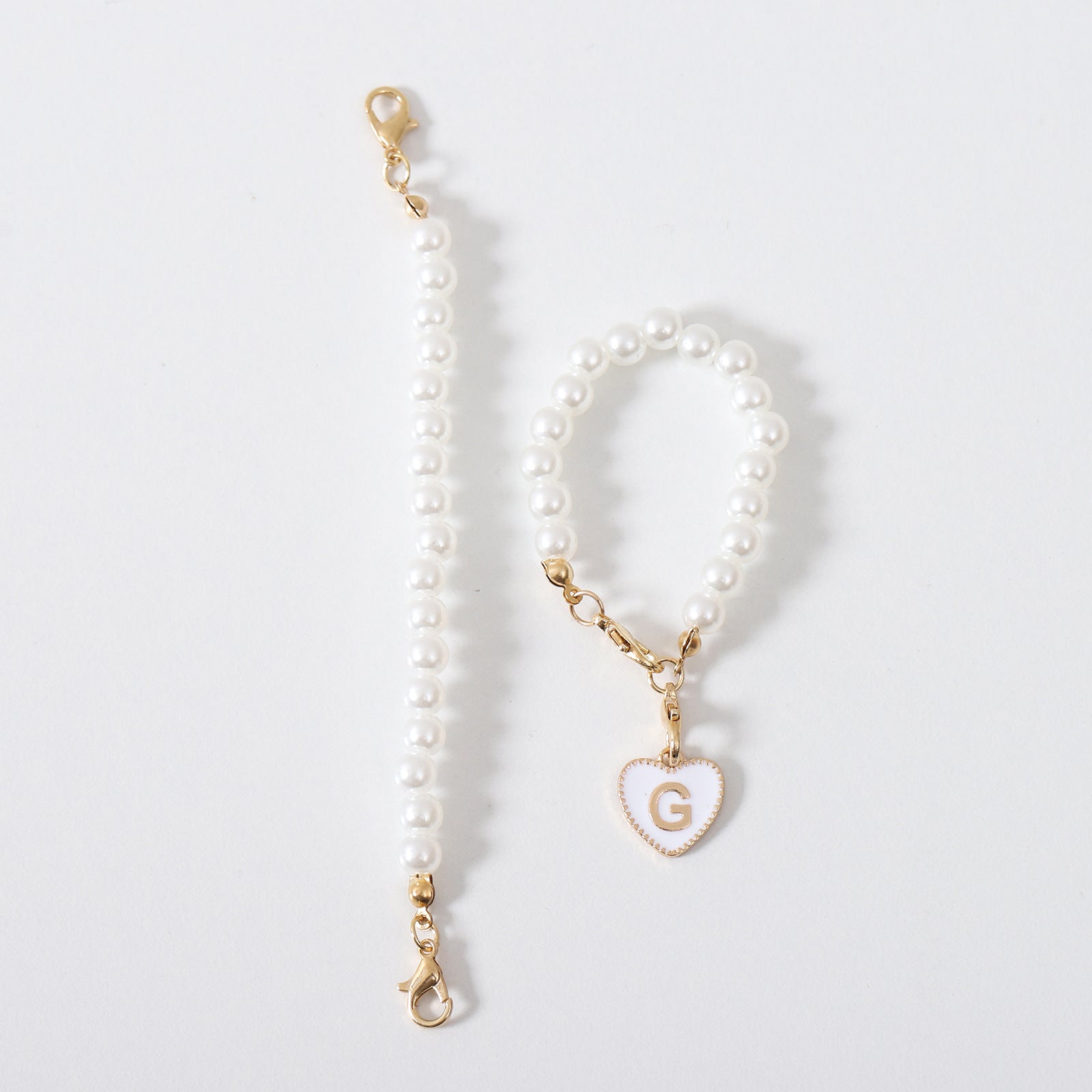 Keychain Cup Pearl Chain Love Chain Strap Lobster