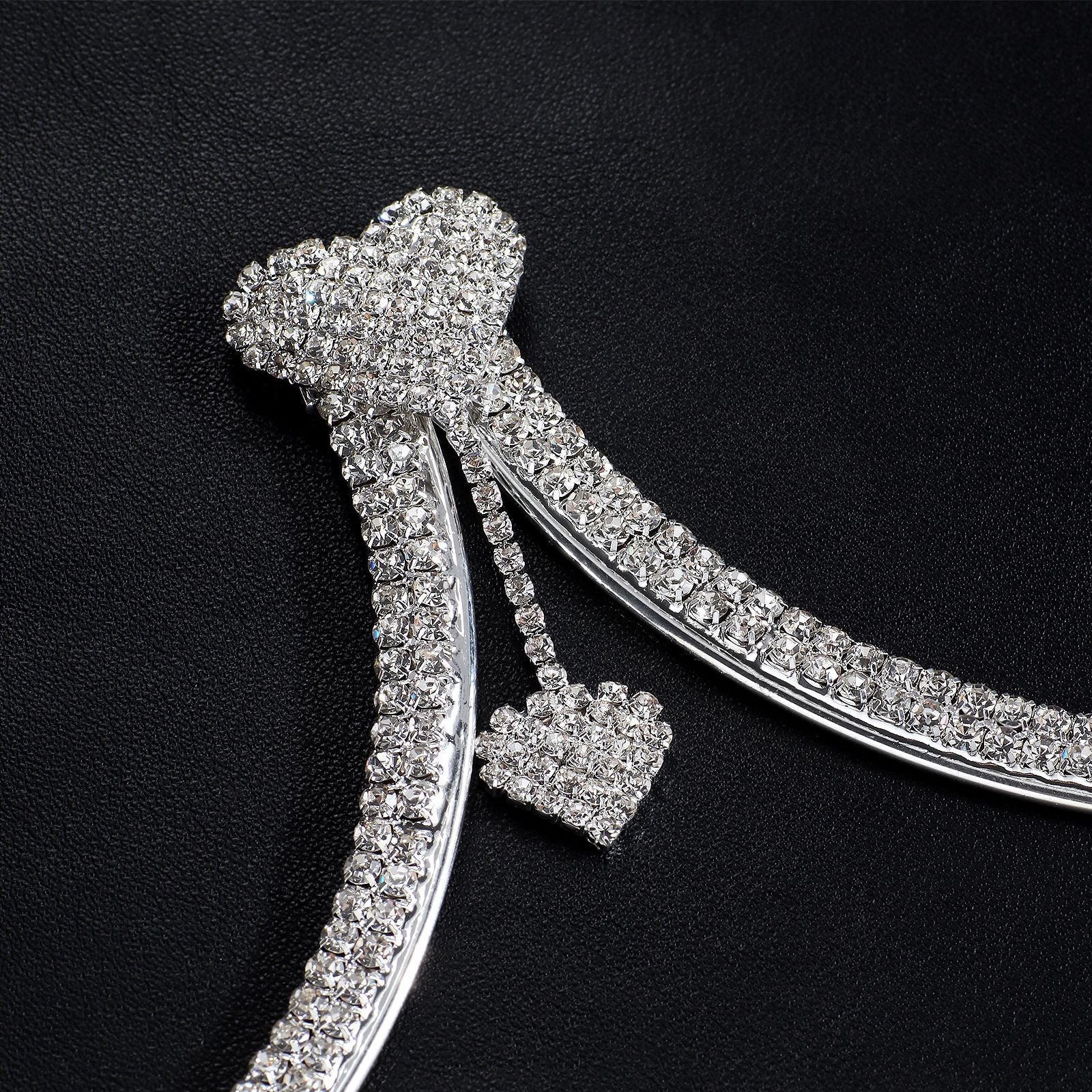 Jewelry Luxury Rhinestone Bra Support Underwear Chain Set