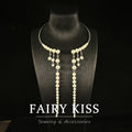 Light Luxury Pearl Tassel Collar Necklace Fashionable Elegant