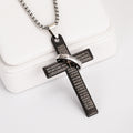 Hot Cross With Circle Pendant Necklace Personalized Punk