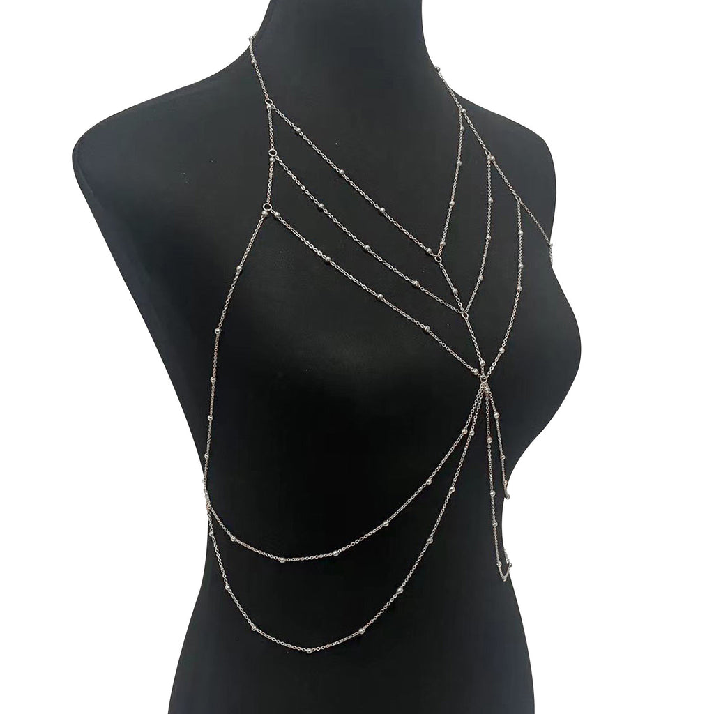 Zhuru Clothing Pure Desire Hollow Chain Chest Chain