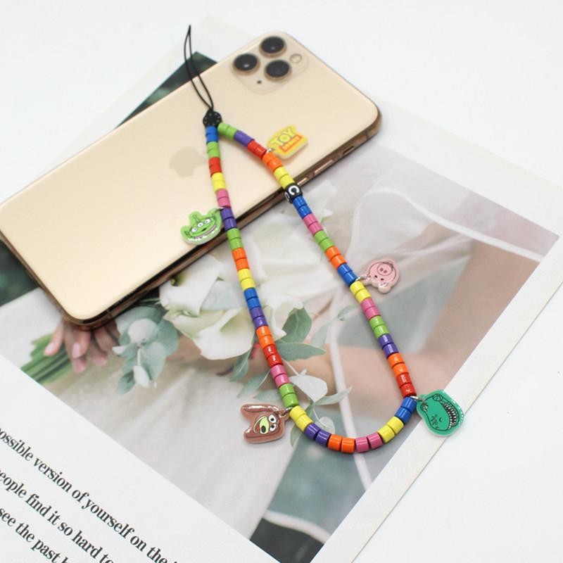 Online Popular Anti Lost Mobile Phone Chain Rainbow