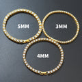 Hip Hop Single Row Alloy Tennis Chain 3Mm4Mm5Mm