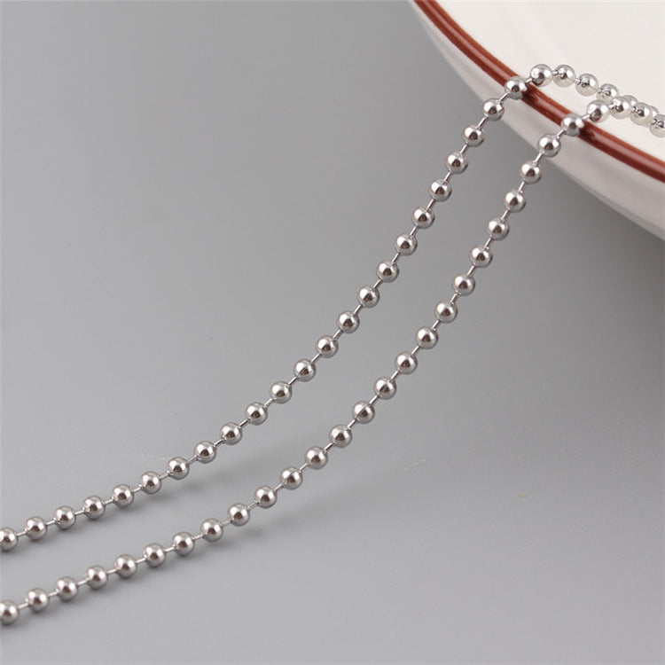 Stainless Steel Color Preserving Bead Chain Round Bead