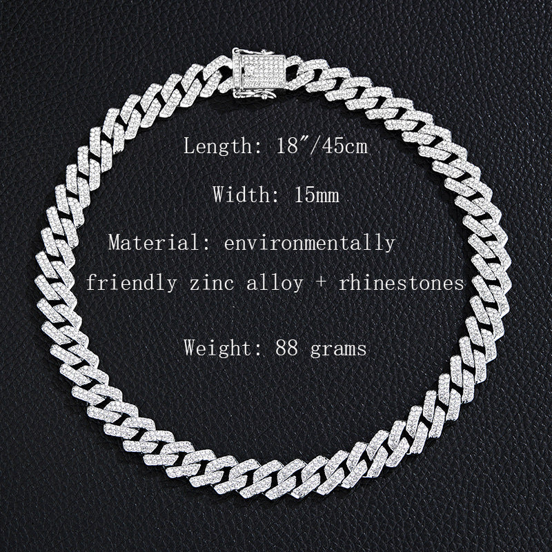 Unique Designer Cuban Link Chain Style Rhombus Shaped