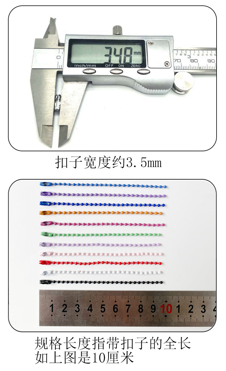 Color Bead Chain 2 4Mm Ball Bead Chain