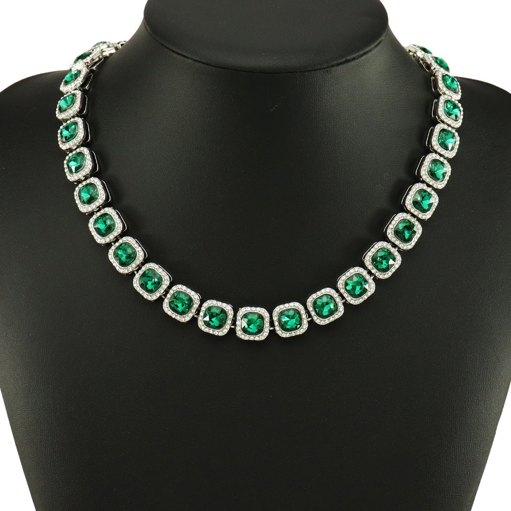 Hip Hop Style Green Diamond Ice Sugar Cuban