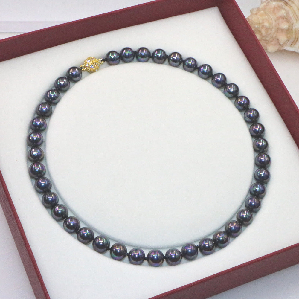 Shijia Pearl Necklace Women'S High Grade Magnetic Buckle
