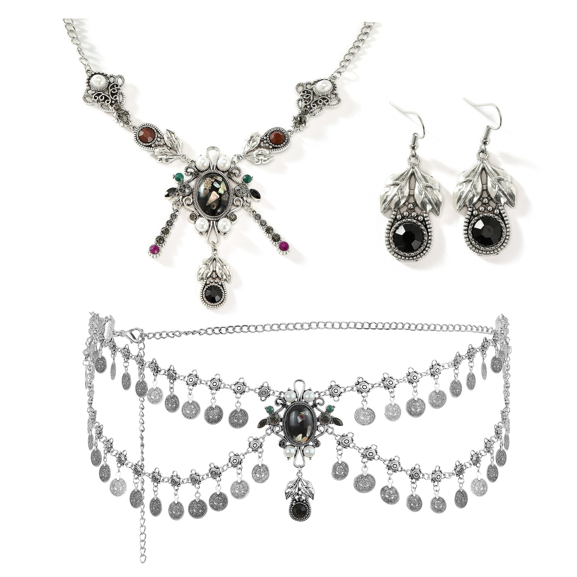 Alloy Vintage Tassel Coins Belly Dance Waist Chain
