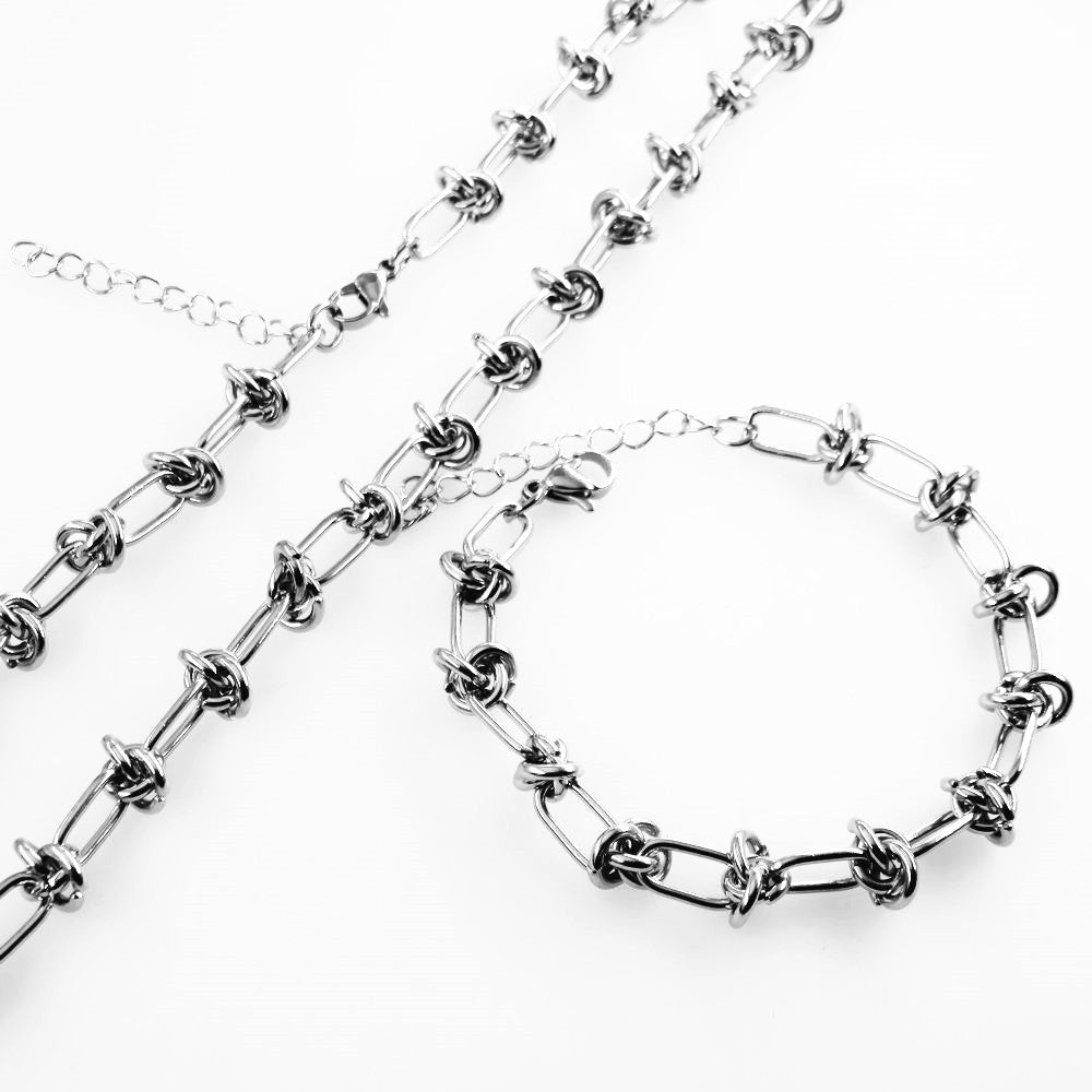 Stainless Steel Special Shaped Chain Handmade Thorns Knot