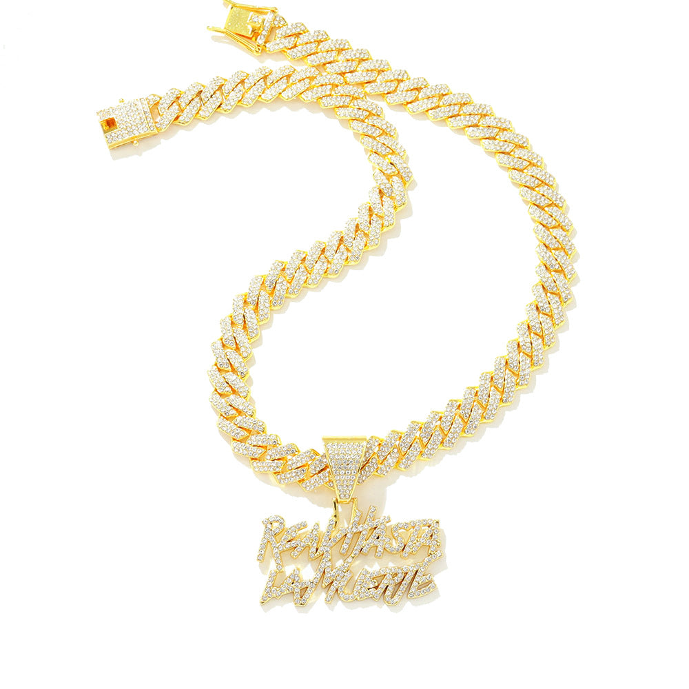 Hip Hop Style Reavhasta Lamuerte English Splicing Letter