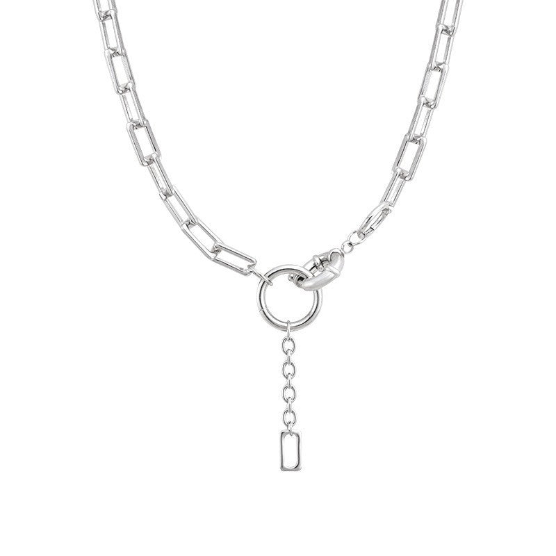 High End Niche Metal Splicing Necklace Hip Hop