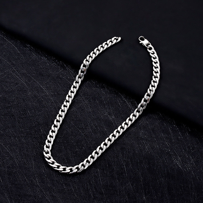 Versatile Basic Cuban Chain Titanium Steel Necklace German