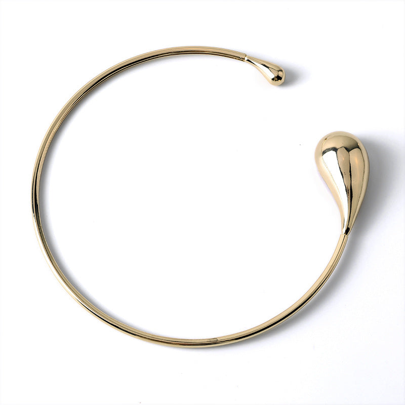 Popular Alloy Material Teardrop Shaped Necklace For Women