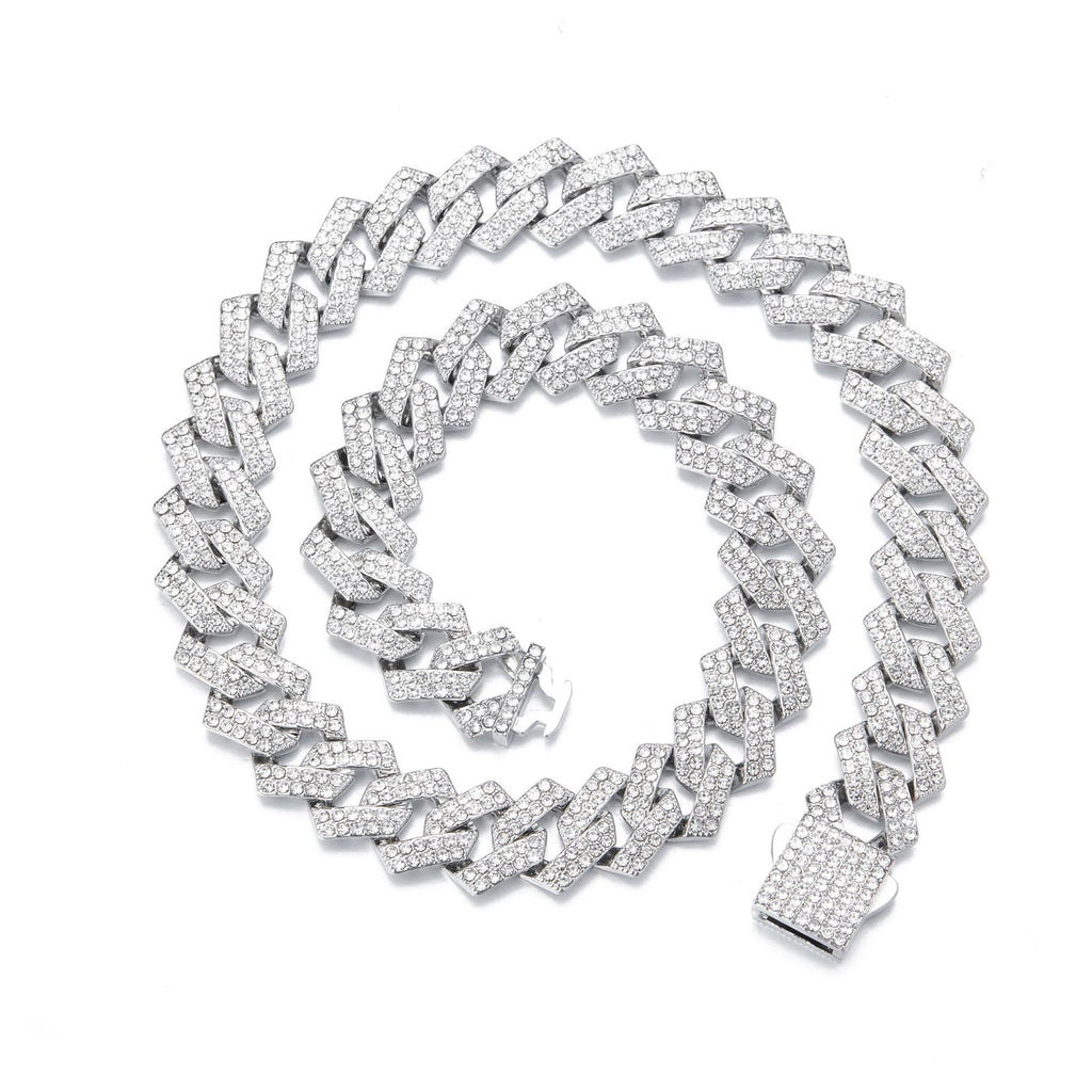 Hip Hop Bar Cuban Chain 15Mm Fashionable Alloy