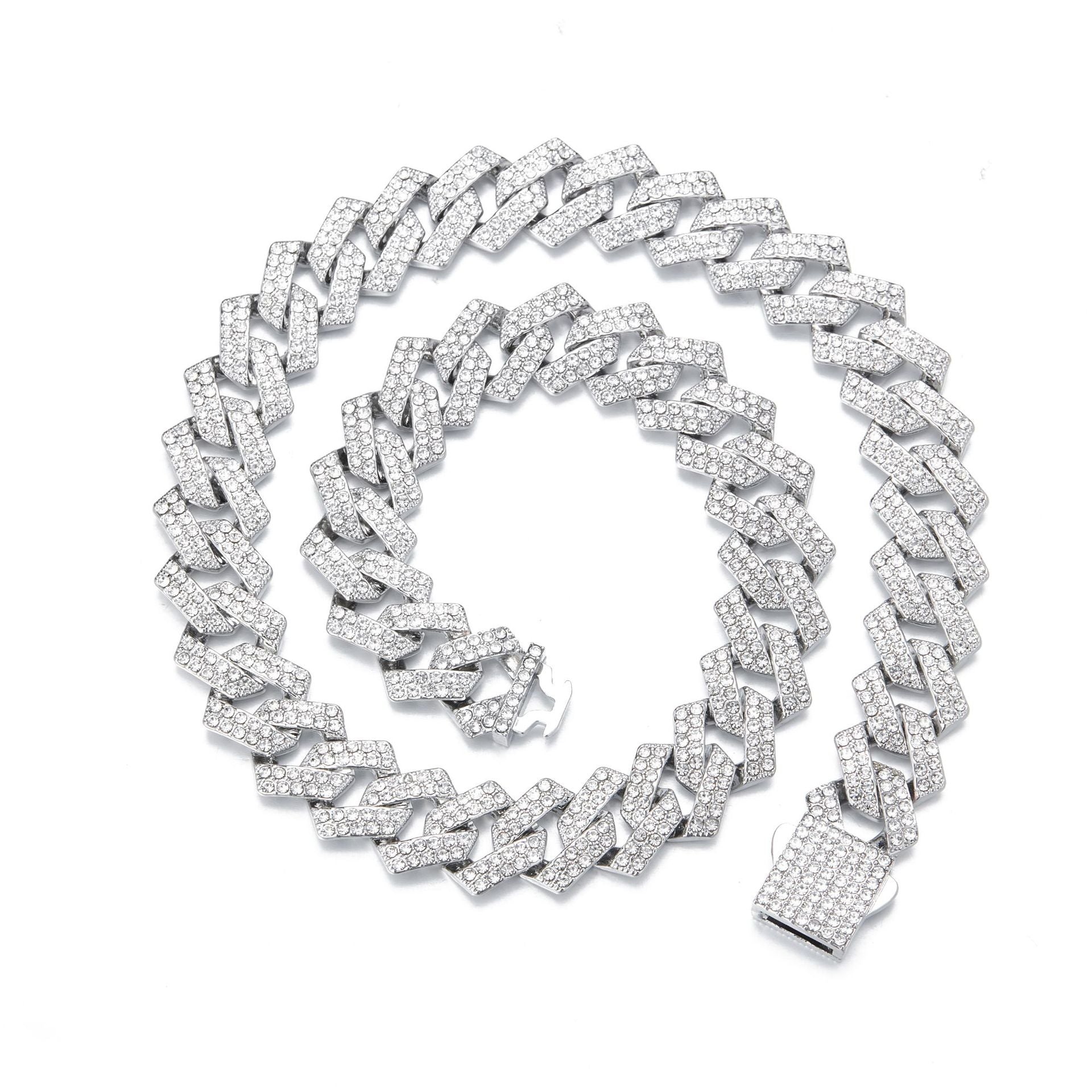 Hip Hop Bar Cuban Chain 15Mm Fashionable Alloy