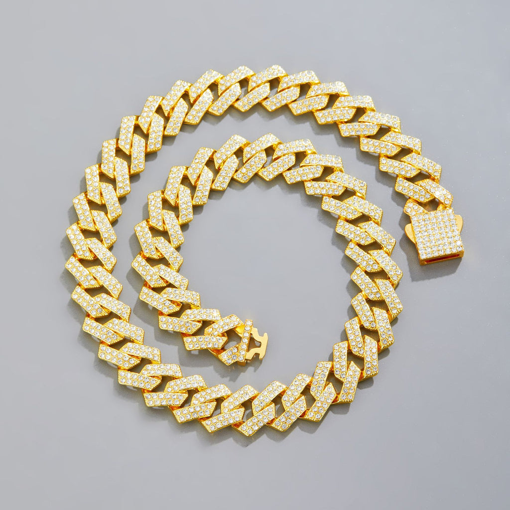 Hip Hop Bar Cuban Chain 15Mm Fashionable Alloy