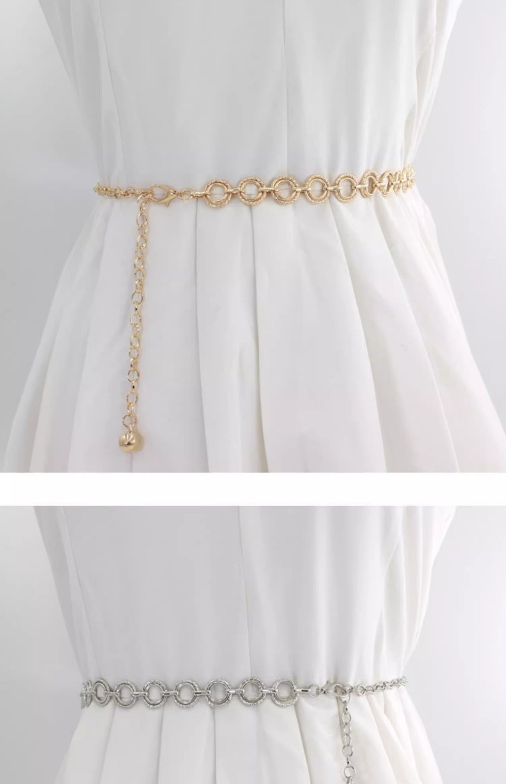 Versatile Metal Waist Chain For Women Thin Belt