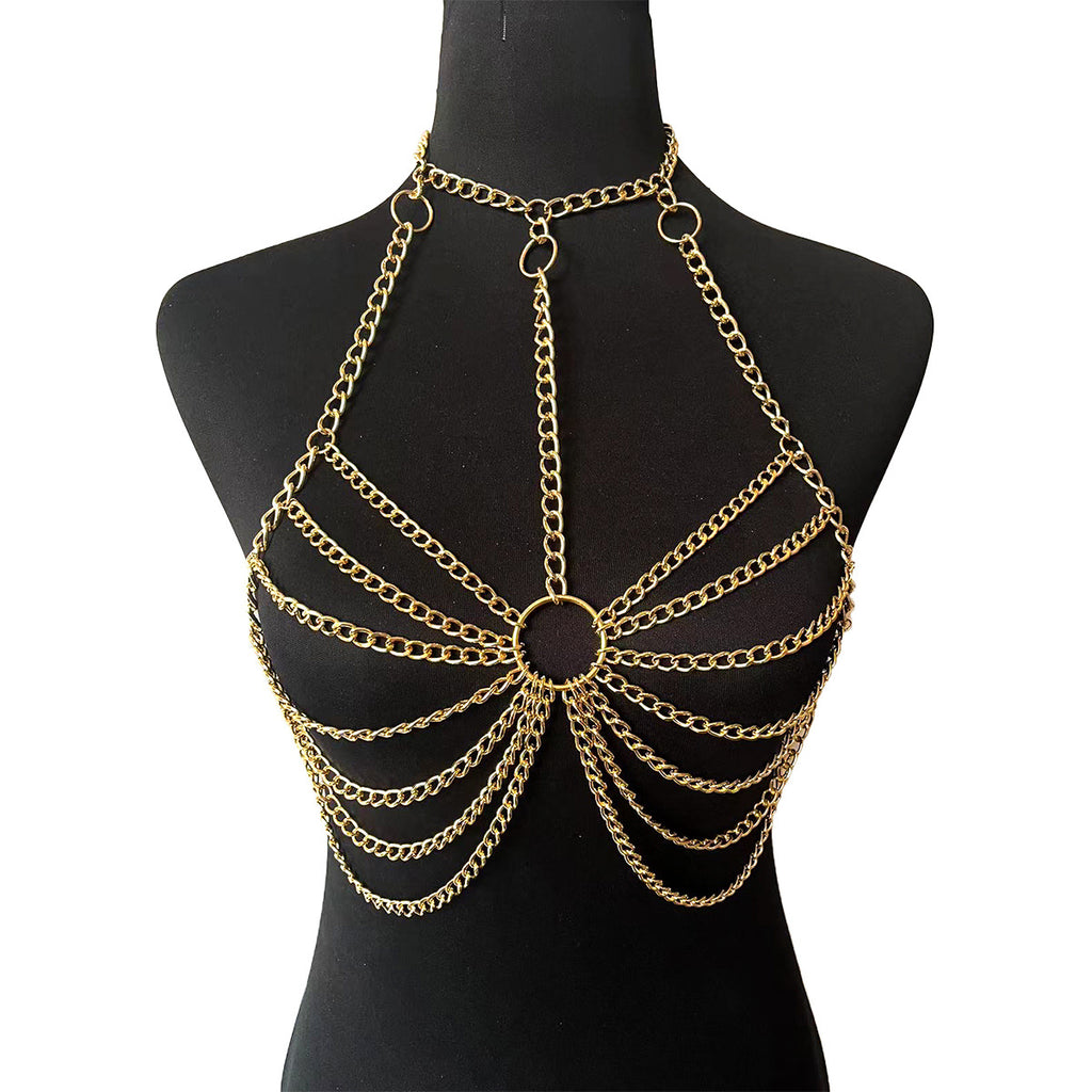 Style Bra Waist Chain And Choker All In
