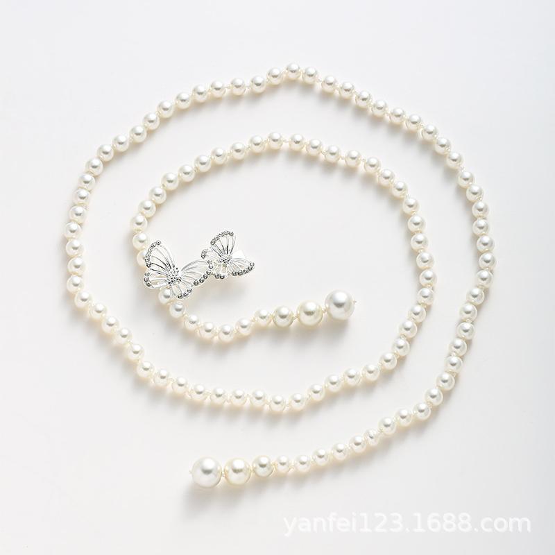 Women'S Chanel Style Butterfly Waist Chain Ins Korean