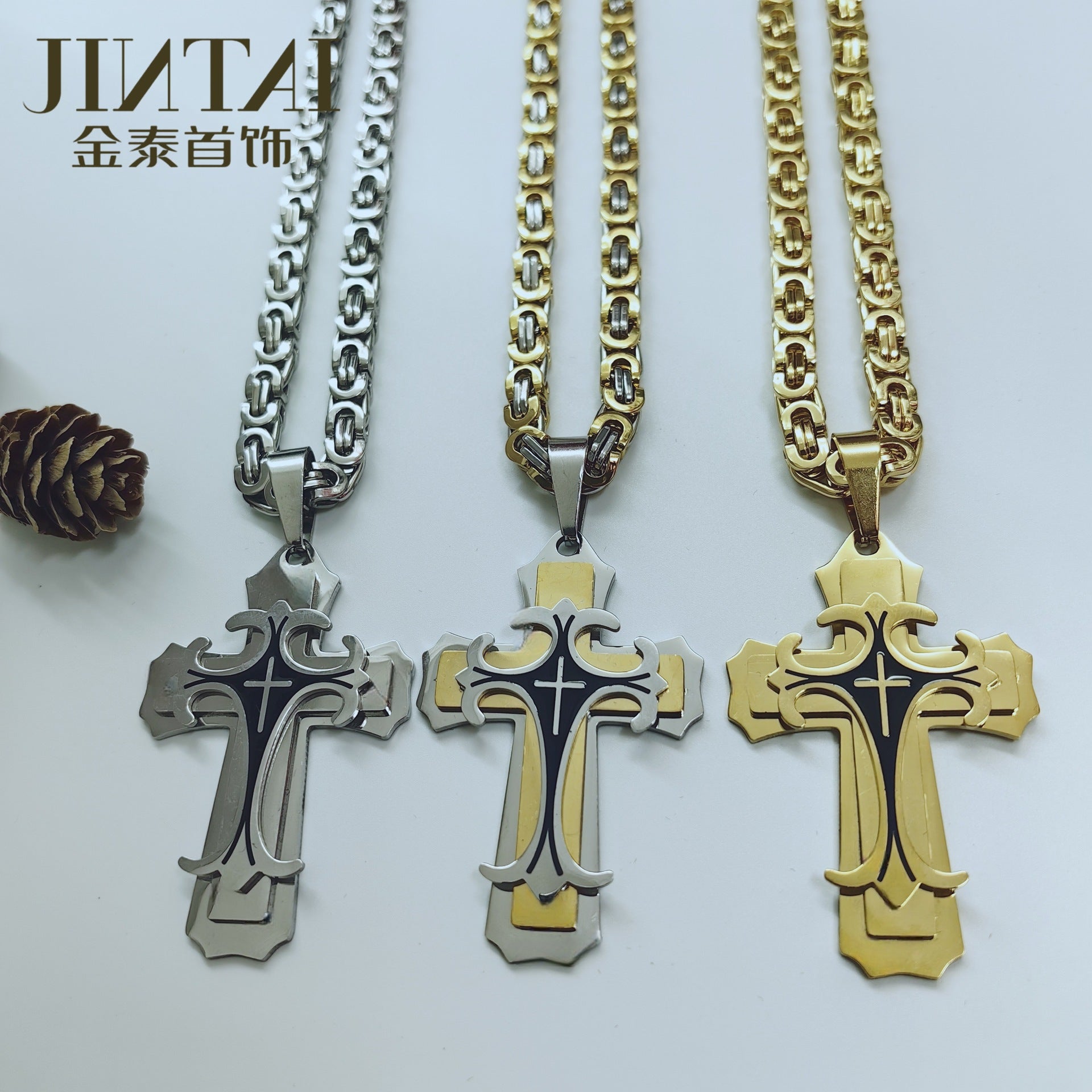 Direct Aliexpress Personality Stainless Steel Men'S Pendant Necklace