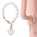 Keychain Cup Pearl Chain Love Chain Strap Lobster