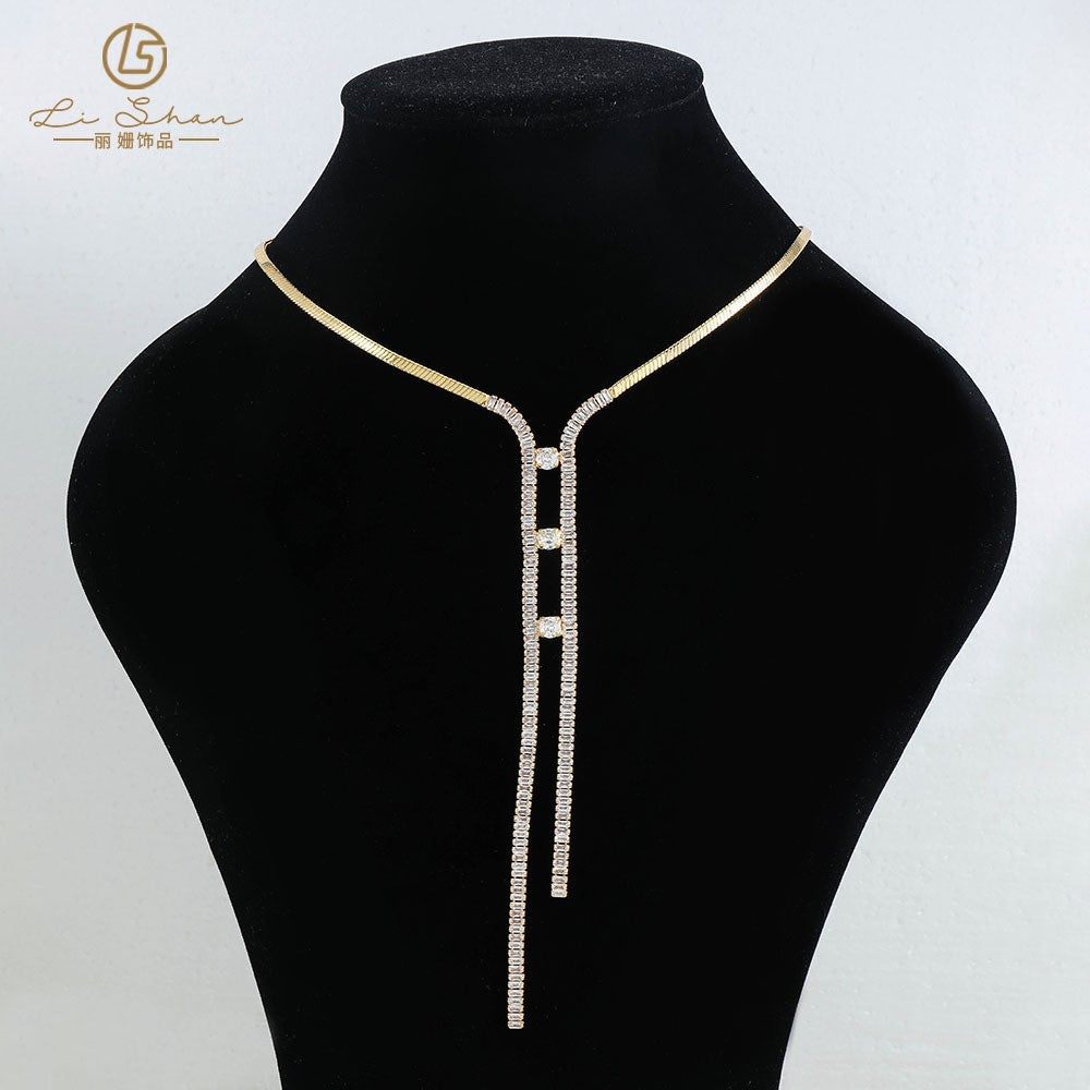 Lishan Versatile Bowknot Titanium Steel Metal Chain Series
