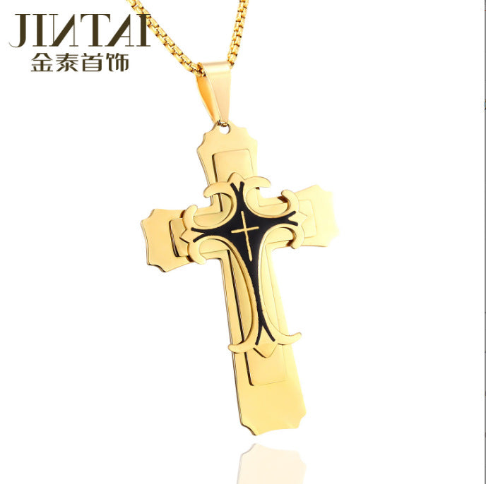 Direct Aliexpress Personality Stainless Steel Men'S Pendant Necklace