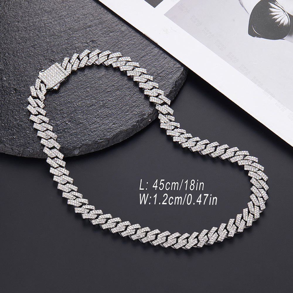 Hip Hop Product Bar Cuban Chain 12Mm Alloy