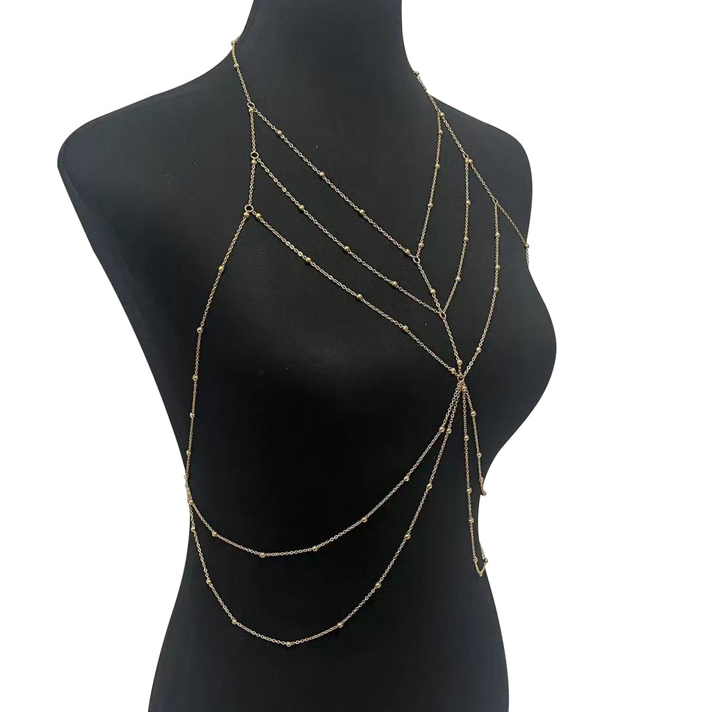 Zhuru Clothing Pure Desire Hollow Chain Chest Chain