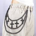 Punk Cool Cross Pendant Pants Chain Hip Hop