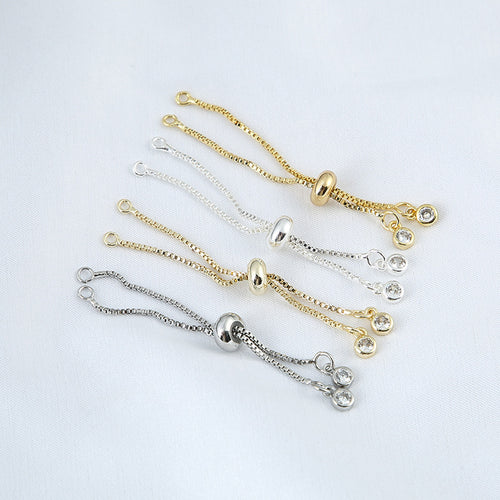 18K Color Preserving Real Gold Silicone Copper Zipper