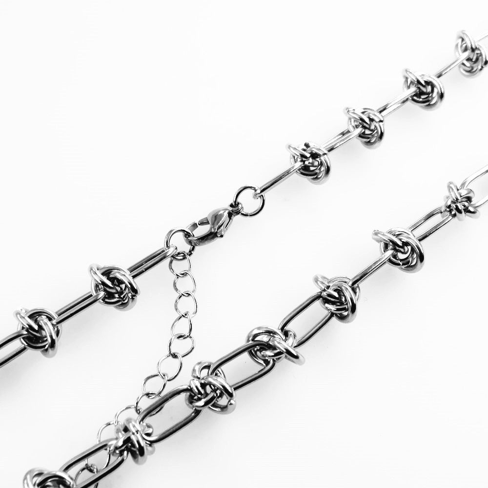 Stainless Steel Special Shaped Chain Handmade Thorns Knot