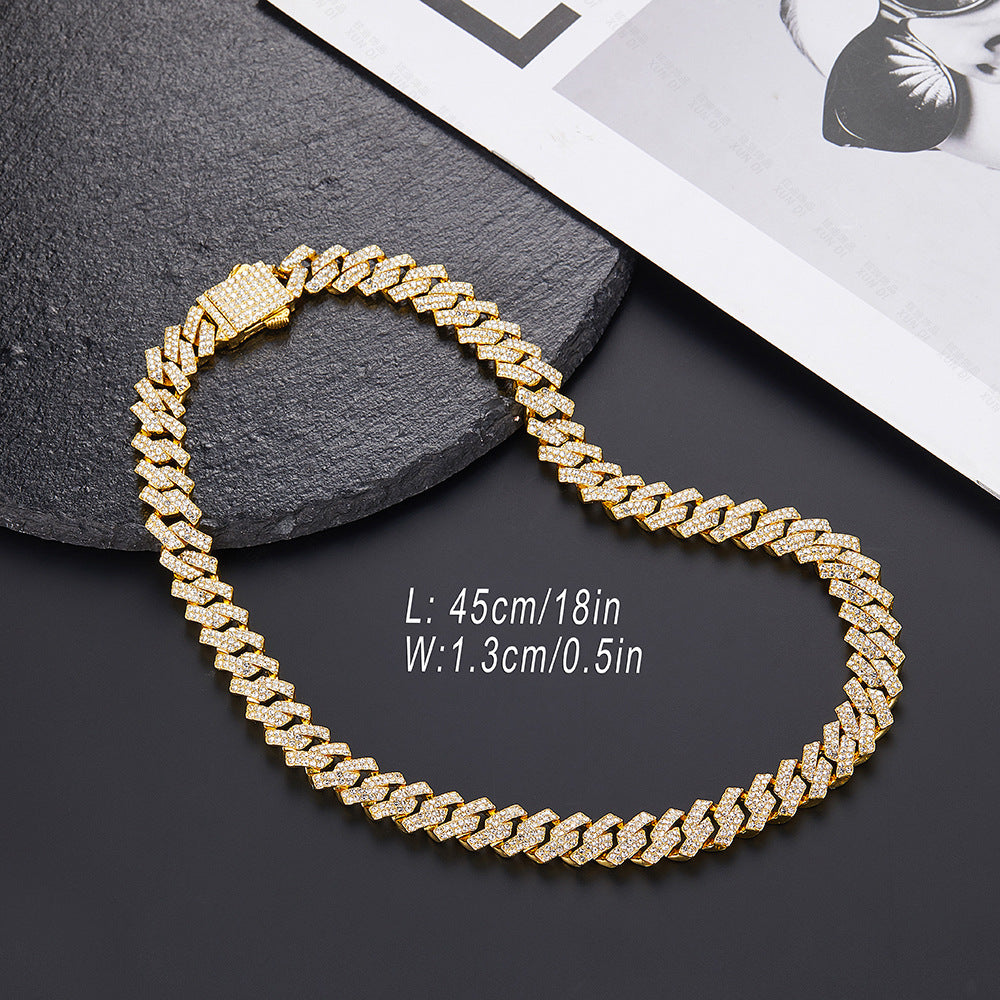 Hip Hop Product Bar Cuban Chain 12Mm Alloy