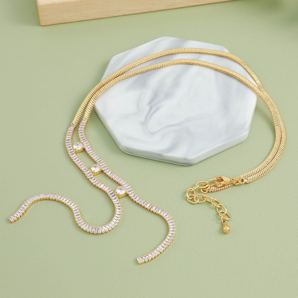 Lishan Versatile Bowknot Titanium Steel Metal Chain Series