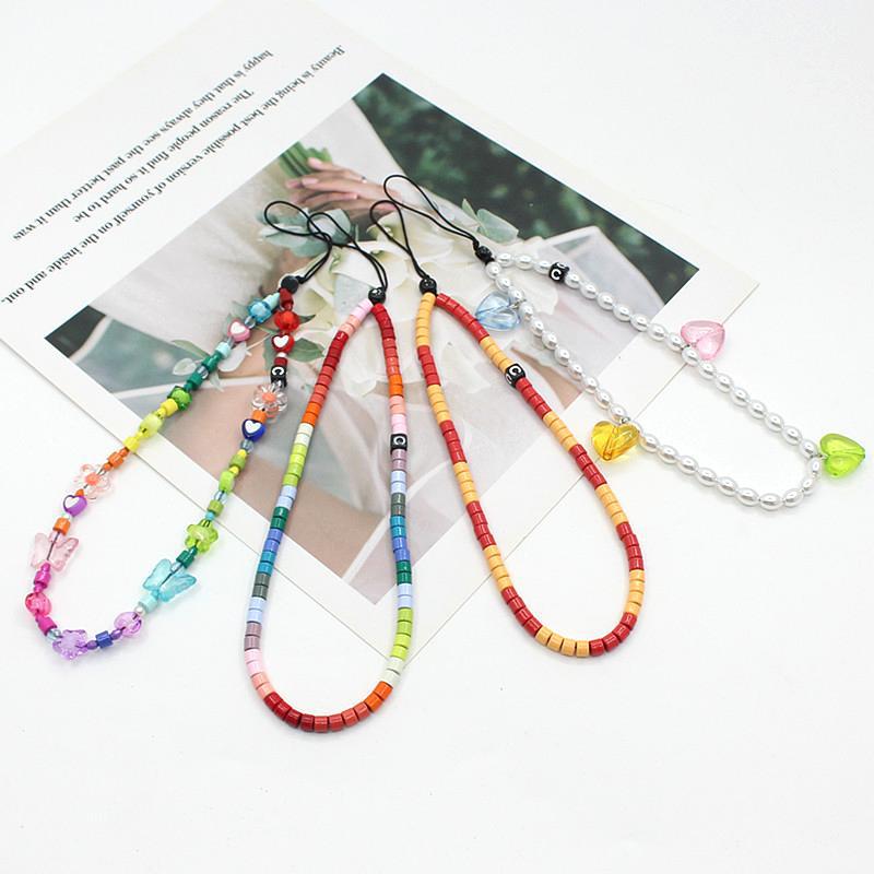 Online Popular Anti Lost Mobile Phone Chain Rainbow