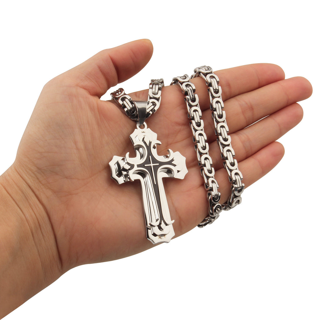 Direct Aliexpress Personality Stainless Steel Men'S Pendant Necklace