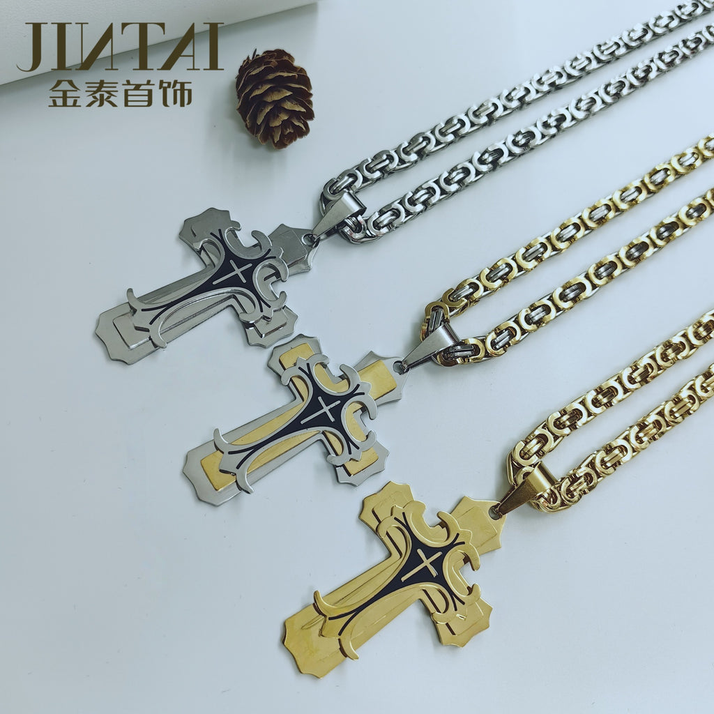 Direct Aliexpress Personality Stainless Steel Men'S Pendant Necklace