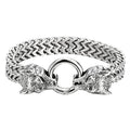 Popular Stainless Steel Retro Stylish Viking Wolf Head