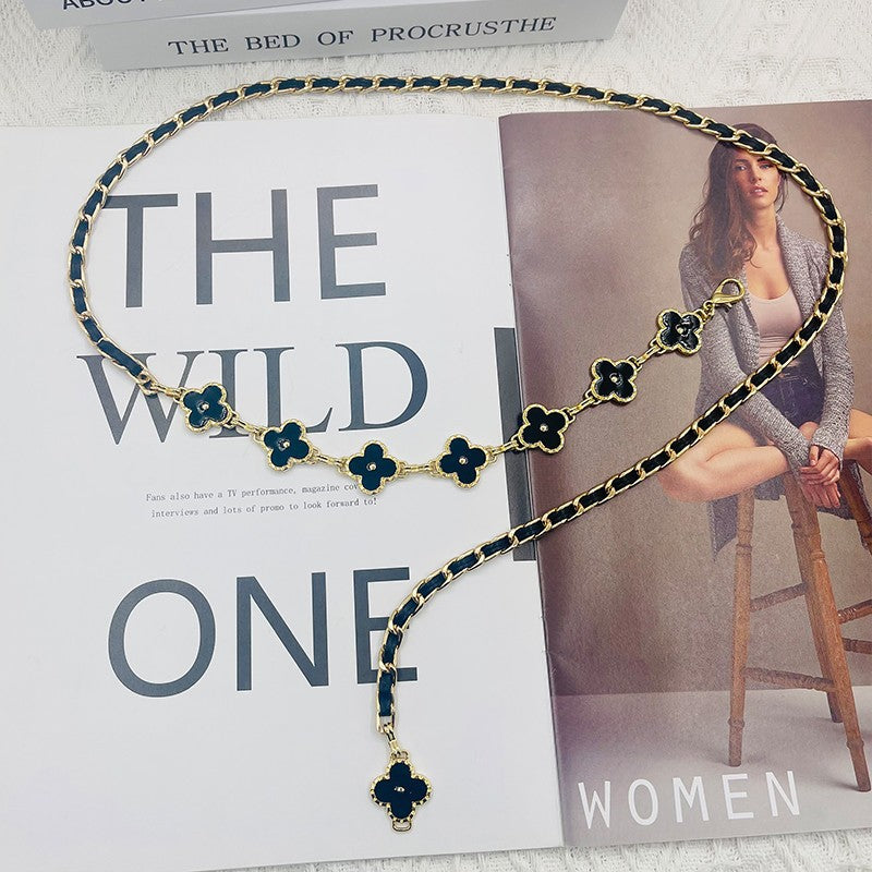 Fragrant Style Waist Chain Women'S Summer Metal Four