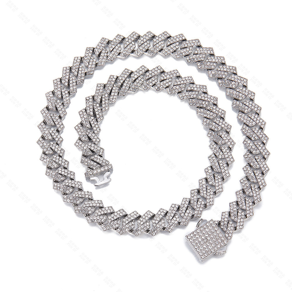 Hip Hop Product Bar Cuban Chain 12Mm Alloy