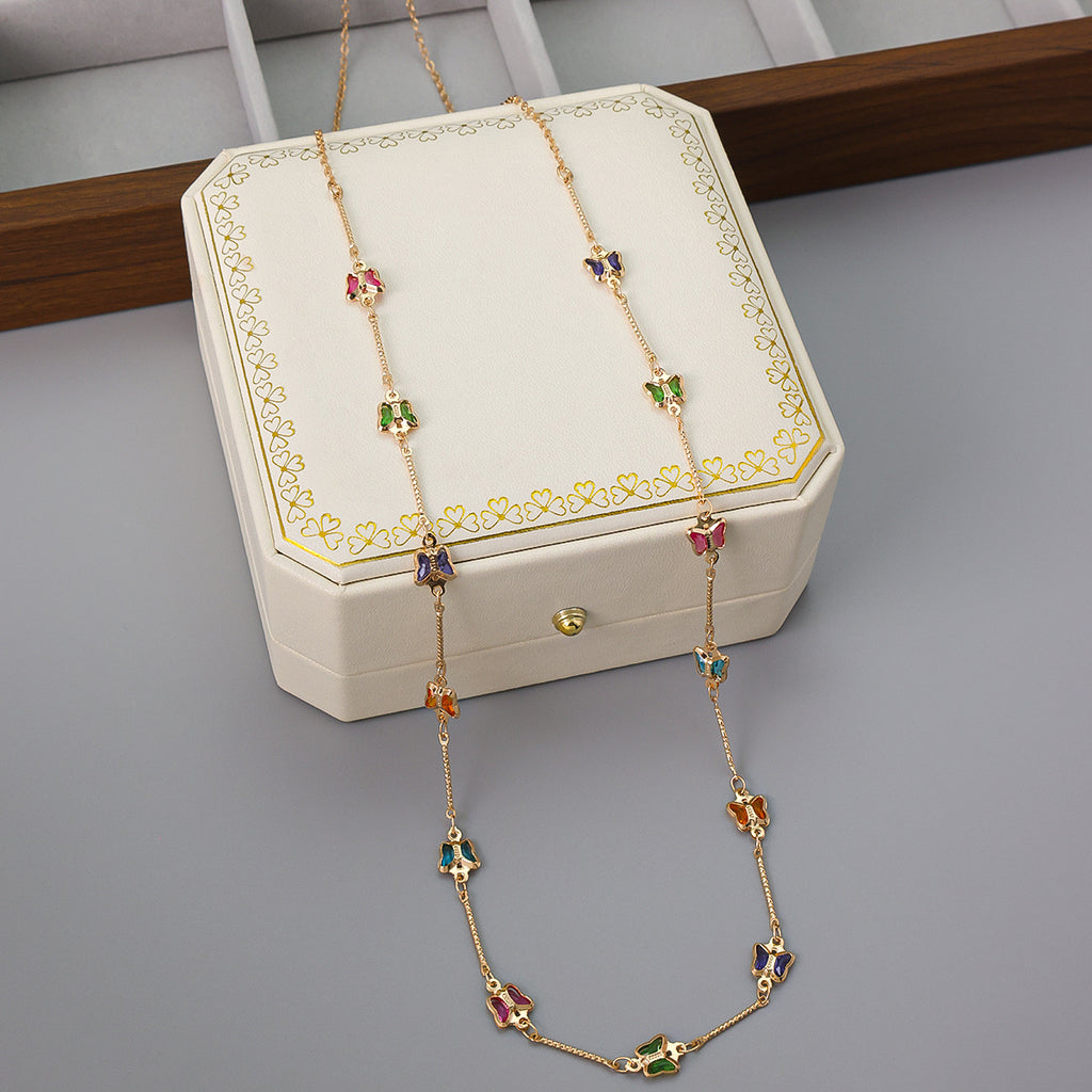 Butterfly Waist Chain With Dress Shirt Belt Women'S