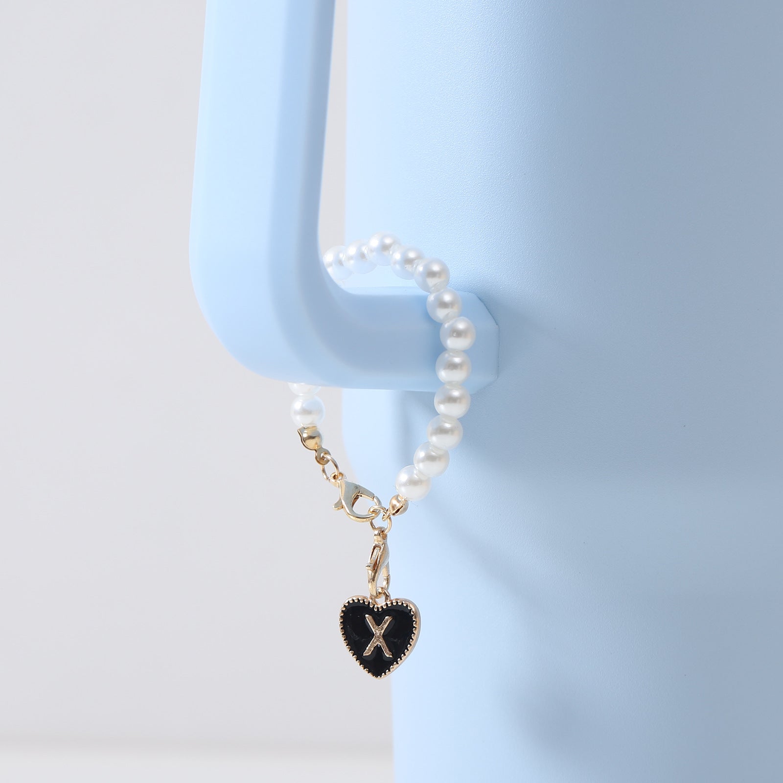 Keychain Cup Pearl Chain Love Chain Strap Lobster