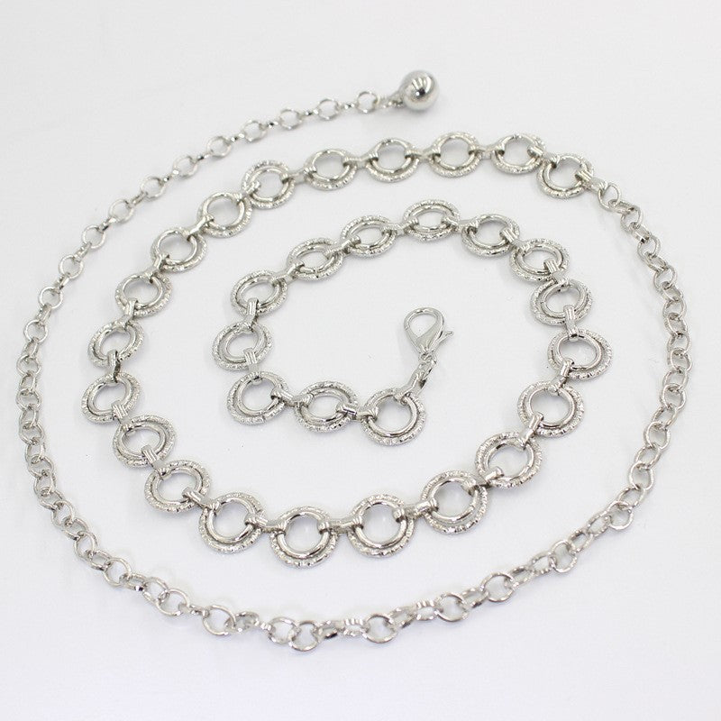 Versatile Metal Waist Chain For Women Thin Belt