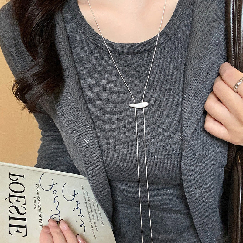 Silver Plated Copper Necklace For Women Small Fish