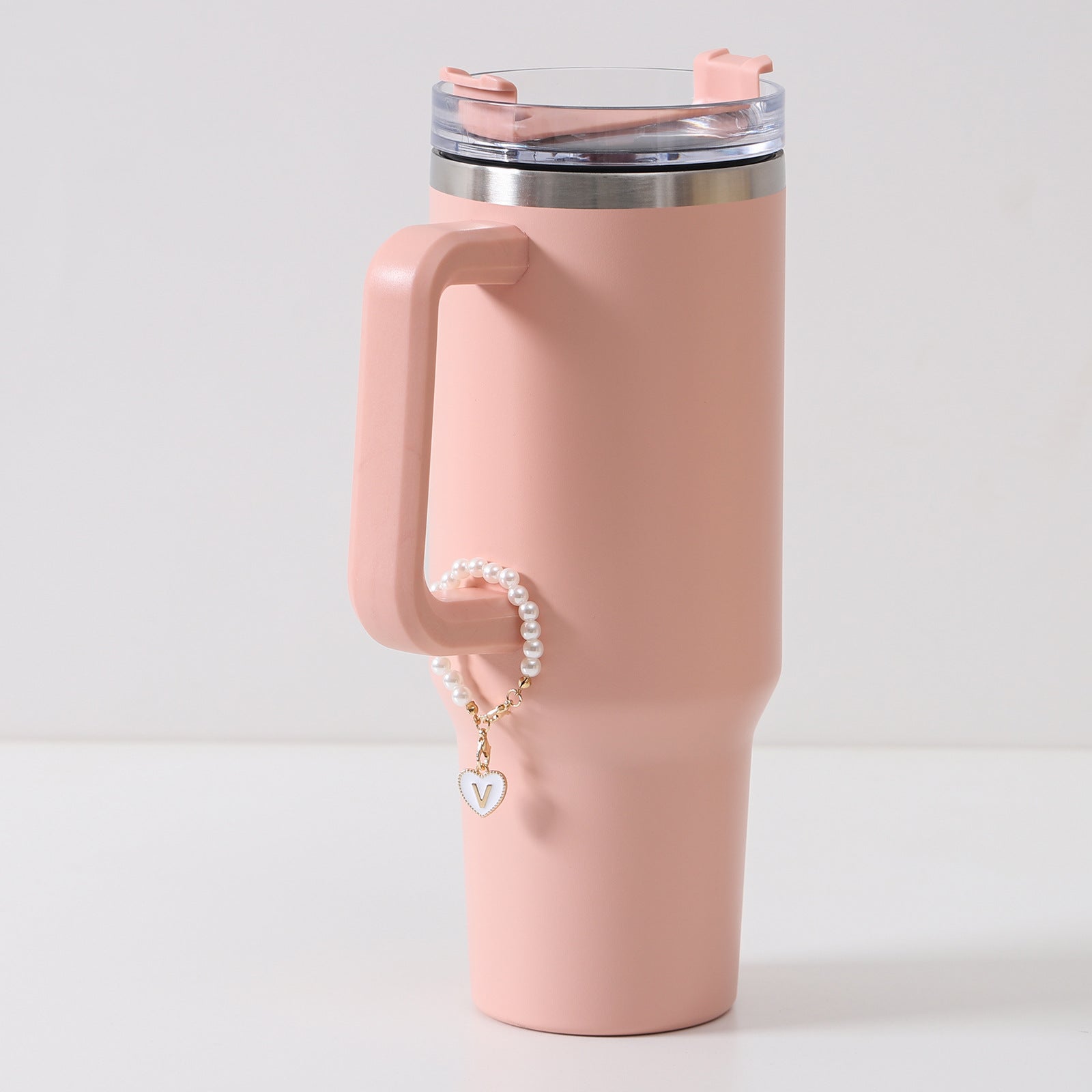 Keychain Cup Pearl Chain Love Chain Strap Lobster